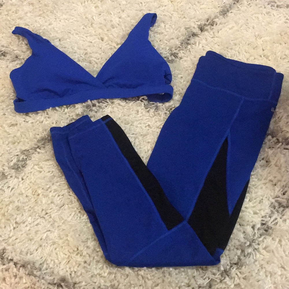 Demi for Fabletics. Medium bra, large leggings